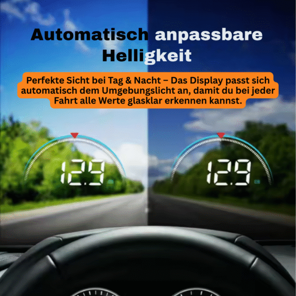 SichtPilot™ – Head-Up Farbdisplay mit OBD2 | Geschwindigkeit, Drehzahl & mehr direkt im Sichtfeld – Bild 3