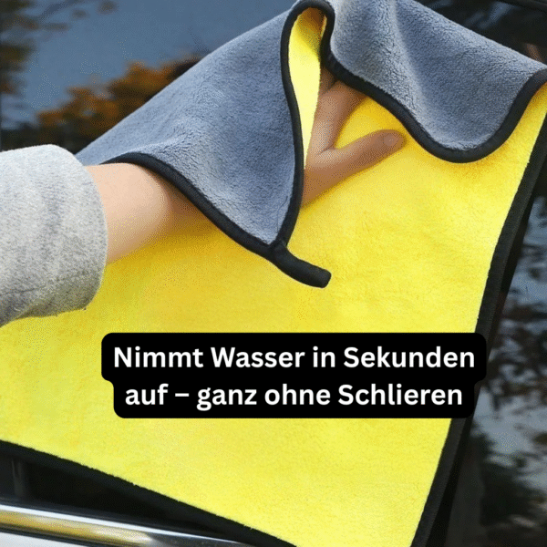 Profi Auto Trockentuch – Mikrofaser für streifenfreie Lackpflege ohne Kratzer – Bild 2