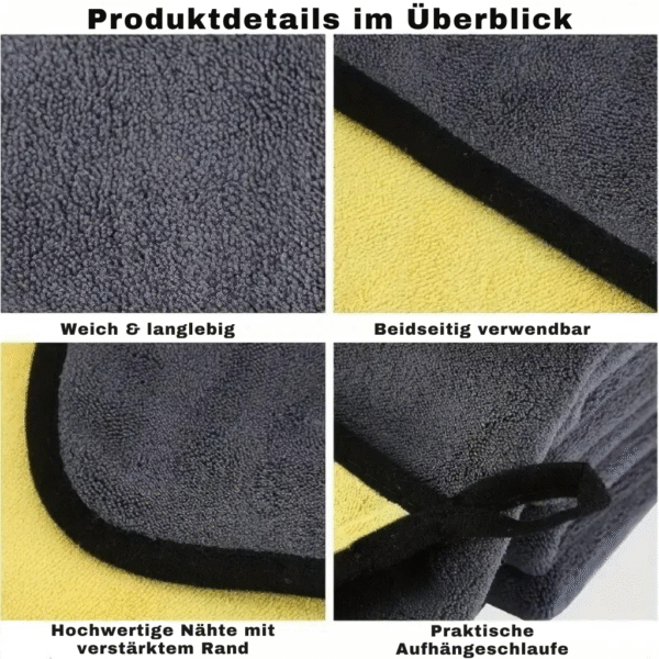Profi Auto Trockentuch – Mikrofaser für streifenfreie Lackpflege ohne Kratzer – Bild 13