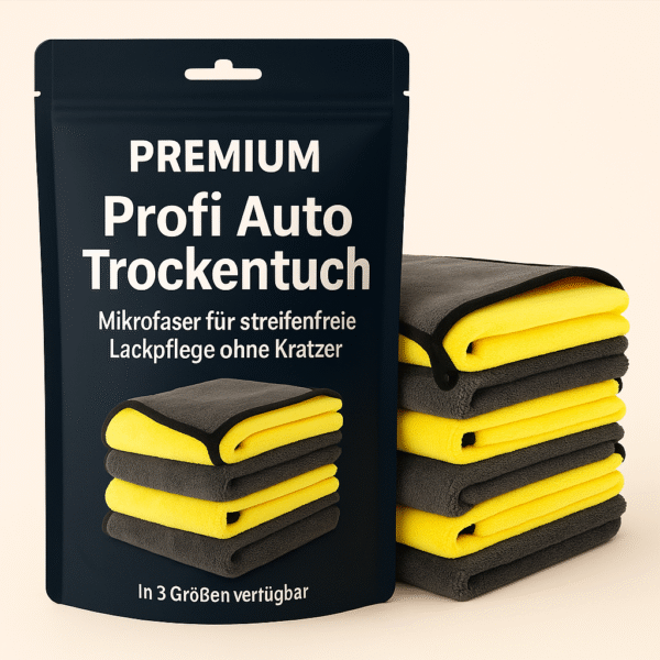 Profi Auto Trockentuch – Mikrofaser für streifenfreie Lackpflege ohne Kratzer