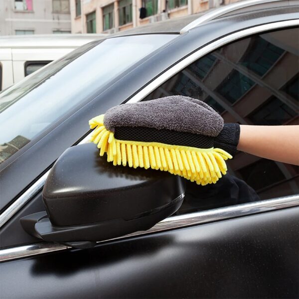 PflegePro™ – 2er Set Waschhandschuhe fürs Auto | Sanft zum Lack, stark gegen Schmutz – Bild 2