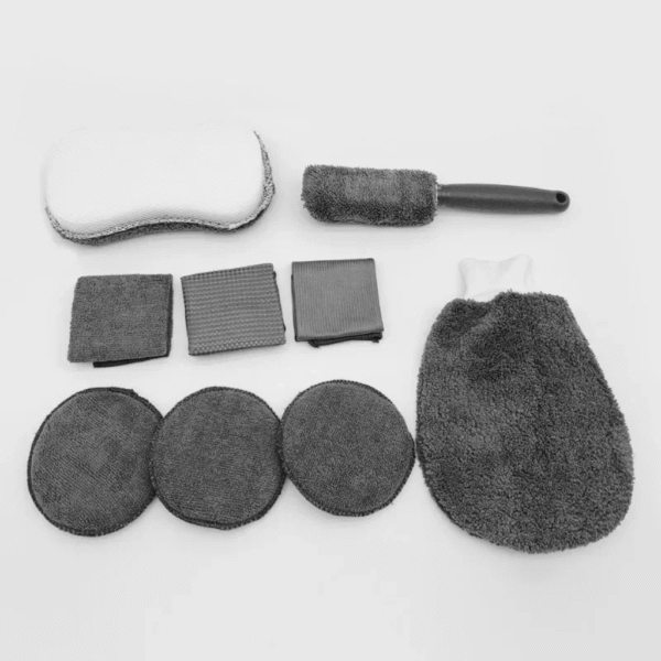 Wagenfreude® Auto Reinigungsset – 9-teiliges Mikrofaser Komplett-Set für Innen & Außen – Bild 8