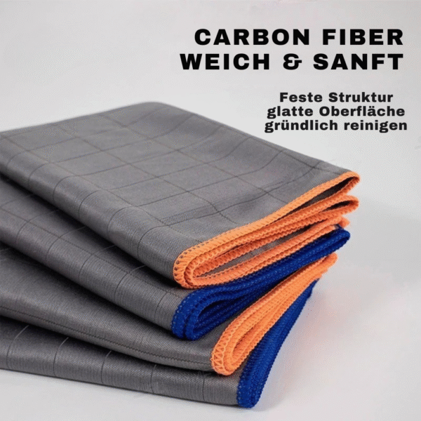 Wagenfreude ProClean™ – 3er Set Carbon-Mikrofasertücher für Auto & Haushalt | Streifenfrei, Fusselfrei, Hochsaugfähig – Bild 9