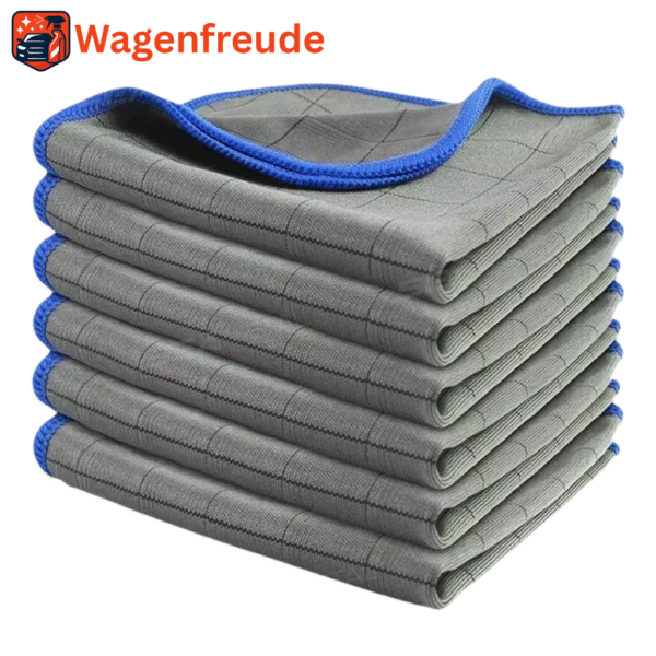 Wagenfreude ProClean™ – 3er Set Carbon-Mikrofasertücher für Auto & Haushalt | Streifenfrei, Fusselfrei, Hochsaugfähig – Bild 2