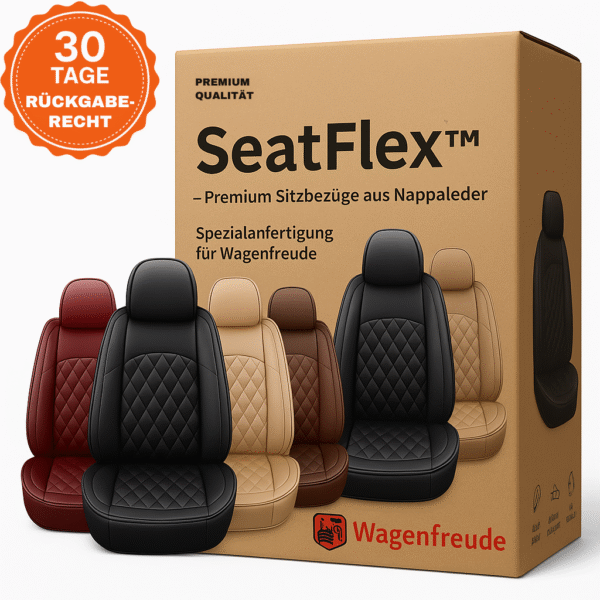 SeatFlex™ – Premium Sitzbezüge aus Nappaleder | Passt auf die meisten Fahrzeuge | Langlebig & formschön
