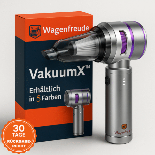 Auto Staubsauger kabellos mit HEPA-Filter – Handstaubsauger fürs Auto | VakuumX™
