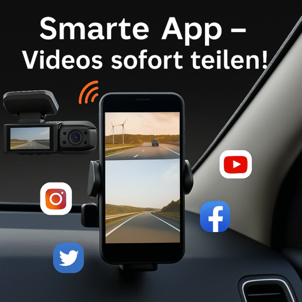 Auto Dashcam Full HD mit Parküberwachung & WLAN – Wagenfreude SichtPro™ – Bild 4