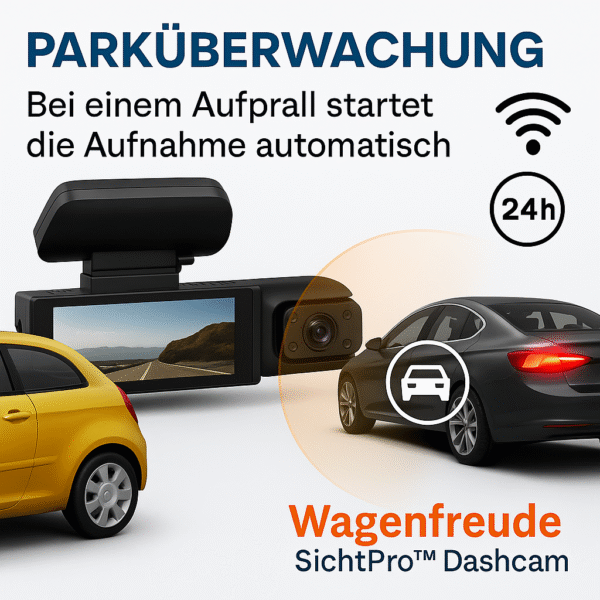 Auto Dashcam Full HD mit Parküberwachung & WLAN – Wagenfreude SichtPro™ – Bild 5